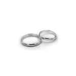 Obrączka półokrągła z białego złota *3mm - obrazek 3