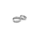 Obrączka z białego złota *6mm - obrazek 3