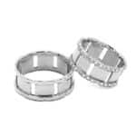 Obrączka fantazyjna z białego złota *9 mm