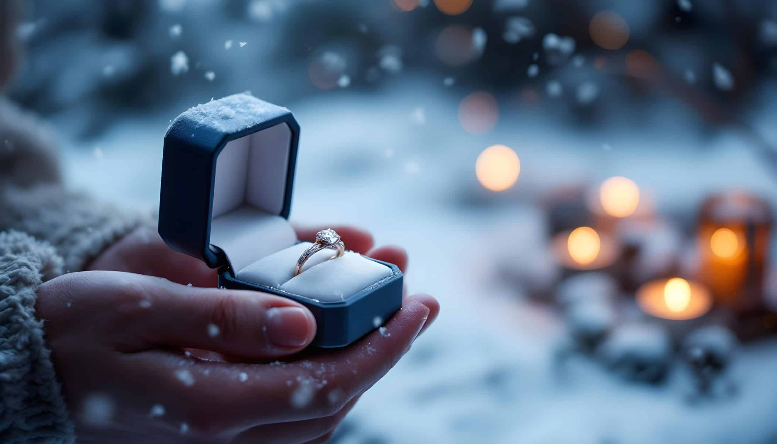 Zaręczyny zimą - dlaczego śnieg, święta i blask świec to idealna oprawa dla „tak”?